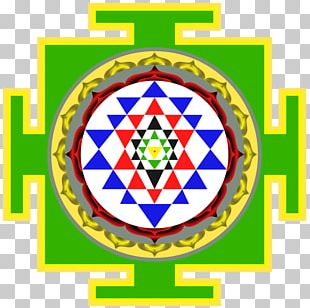 Sri Yantra Shri Vidya Chakra PNG Clipart Area Bindu Black And White