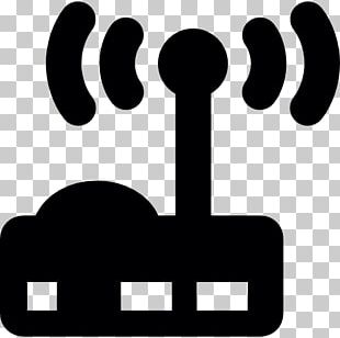 Wireless Router Computer Icons Png Clipart Black And White Clip Art