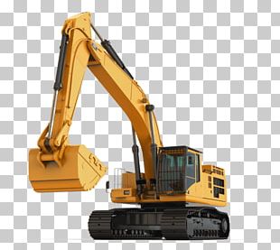 Bulldozer Machine Excavator Crane Architectural Engineering PNG