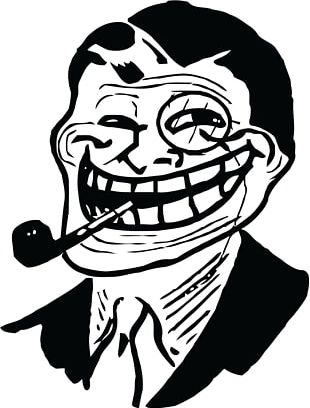 Trollface Rage Comic Internet Troll Internet Meme PNG Clipart Artwork