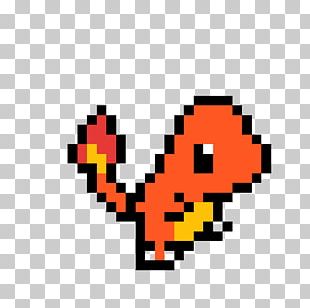 Pikachu Pokémon Charmander Pixel Art Squirtle PNG Clipart Area Art