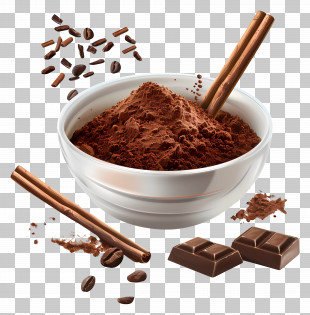 Cocoa Powder - Rich Cocoa Powder With Cinnamon PNG