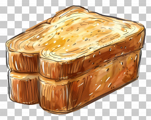 Golden Toast Slices - Golden Toast Slices For Breakfast PNG