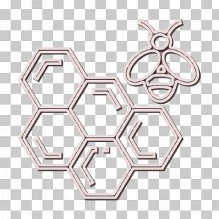 Honeycomb Icon Apiary Icon Bee Icon PNG