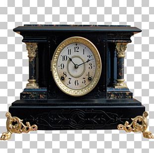 Table Alarm Clock Mantel Clock Antique PNG