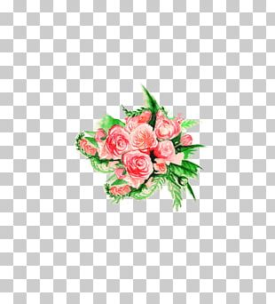 Flower Bouquet Floral Design Rose Watercolor Painting PNG
