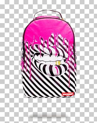 Sprayground Backpack Zipper Lip Bag PNG