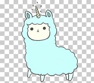 Llama Drawing Kawaii Illustration PNG