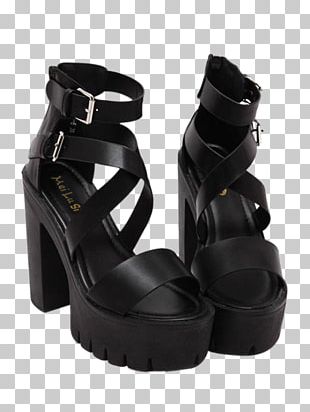 Sandal Boot Strap Zipper Shoe PNG