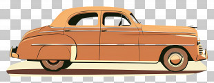Vintage Car Illustration - Vintage Classic Car Illustration PNG