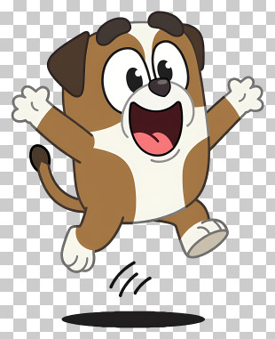 Winton - Happy Jumping Cartoon Dog PNG