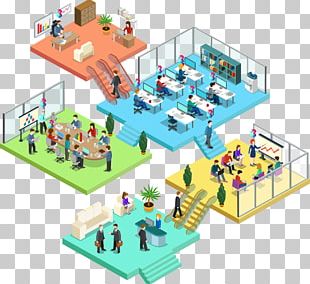 Isometric Projection Room Management PNG