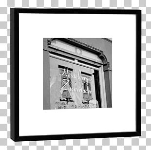 Black And White Heidelberger Zuckerladen Canvas Print Art PNG