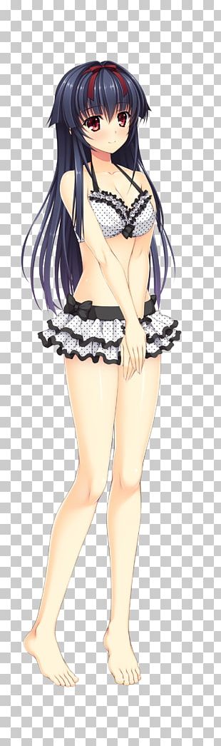 Mangaka Black Hair Pin Up Girl Brown Hair Thigh PNG Clipart Anime Ero Black Black Hair