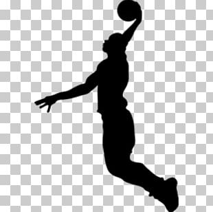 Basketball Player Slam Dunk Silhouette PNG, Clipart, Basketball, Player ...