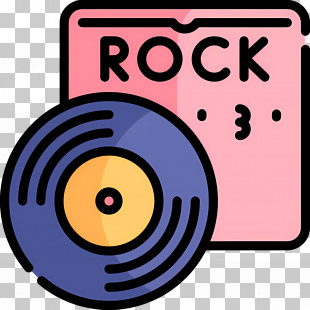 Rock Music - Retro Vinyl Record And Album Cover PNG