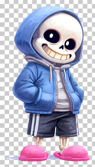 Sans From Undertale - Cute Skeleton In Hoodie PNG