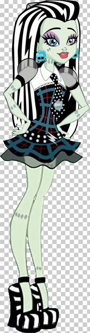 monster high doll with green and black hair