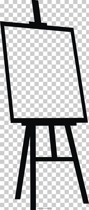 easel clipart black and white