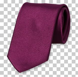 Satin Silk Eggplant Necktie Purple PNG