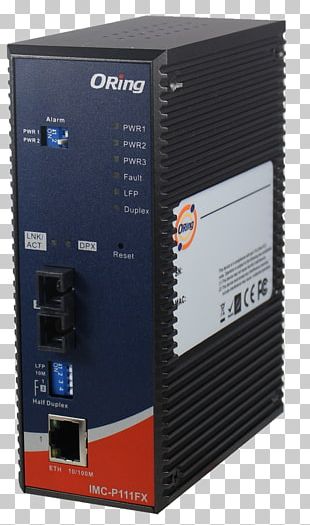 Fiber Media Converter Optical Fiber Ethernet 100BASE-TX PNG