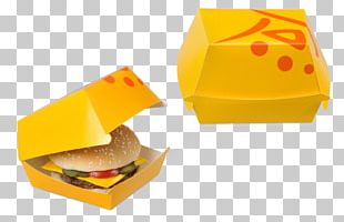 Hamburger Cheeseburger Take-out French Fries Packaging And Labeling PNG