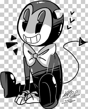 Bendy And The Ink Machine Black And White Drawing Cartoon PNG
