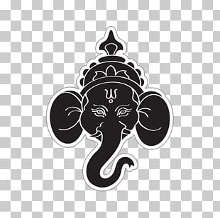 Ganesha Shiva Wall Decal Hinduism PNG, Clipart, Black, Black And White ...