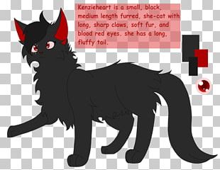 Black Cat Kitten Whiskers Warriors PNG