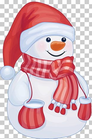 Santa Claus Christmas Snowman Paper PNG