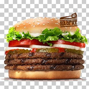 Big King Hamburger Whopper Cheeseburger Chicken Sandwich PNG, Clipart ...