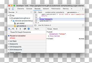 Web Page Debugging Call Stack Debugger Stack Overflow PNG