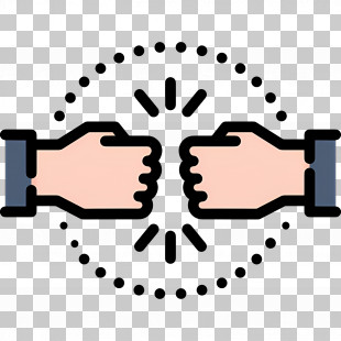 Fist Bump - Fist Bump Gesture Icon PNG
