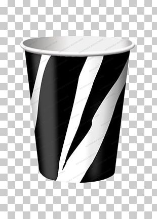 Paper Party Cup Zebra Cloth Napkins PNG