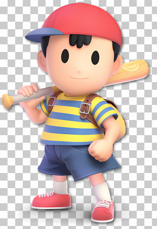Ness - Boy Ready For Baseball PNG