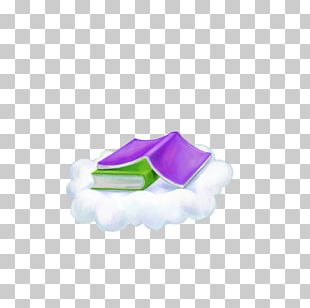 Book Cloud Purple Apple PNG