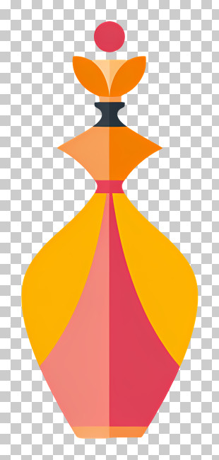 Ornate Bottle - Colorful Decorative Bottle PNG