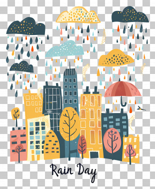 Rain Day - Rain Day In The City PNG