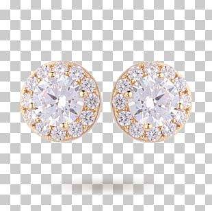 Earring Body Jewellery Cubic Zirconia Gold PNG