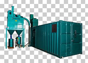 Abrasive Blasting Machine Sand Surface Finishing Intermodal Container PNG