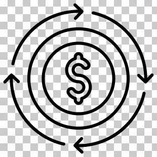 Investment Flow - Dollar Sign With Circular Arrows Logo PNG