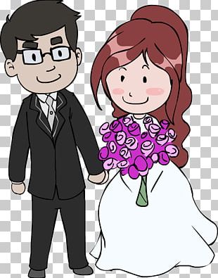 Cartoon Couple Wedding Drawing Marriage PNG, Clipart, Balloon Cartoon ...