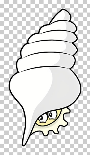 Cartoon - Cartoon Seashell With Eyes PNG