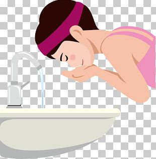 washing your face clipart