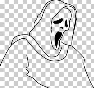 Ghostface Cartoon PNG, Clipart, Art, Artwork, Black, Black And White ...