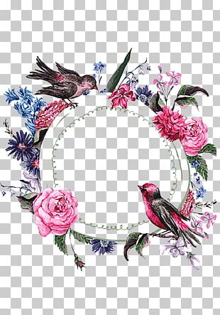 Bird Wedding Invitation Flower Stock Photography PNG