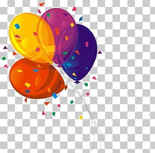 balloons and confetti background clipart
