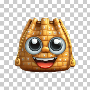 Bag - Smiling Bag With Big Eyes And Mouth PNG