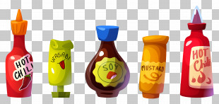 Spice Bottle - Assorted Sauce Bottles For Flavor PNG