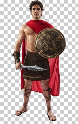 Spartan Warrior Costume Party Halloween Costume PNG